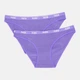 Набор трусиков-бикини женских хлопковых Puma Women Bikini 2P Pack 90785118 L 2 шт Сиреневый (8720245626323) - изображение 2