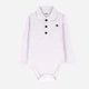 Детское боди-поло для новорожденного мальчика Coccodrillo Elegant Baby Boy ZC4112403EBB-001 68 см Белое (5904986461228) - изображение 1