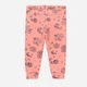 Детские спортивные штаны для девочки Coccodrillo Flowers Girl Newborn ZC4120102FGN-007 74 см Розовые (5904986437667) - изображение 2