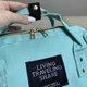 Городской рюкзак сумка для мамы Living Traveling Share, 20л, Бирюзовый (Многофункциональный рюкзак для коляски) - изображение 7