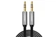 Кабель аудио Ugreen 3.5 mm AUX плоский и прямые штекеры 0.5M Black (AV119) - изображение 1