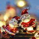 Гирлянда LED Yes! Fun на медной проволоке Санта 20 LED тепло-белая 2,2 м на батарейках 801211 - изображение 4
