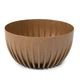 Горшок для цветов Lamela Mira Misa ECO Wood круглый с вкладышем 30 см. Натуральное дерево - изображение 1