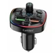 Автомобильный FM-модулятор MP3 в прикуриватель Earldom ET-M71 2xUSB+1xType-C 3.1A с LED-дисплеем Черный - изображение 1
