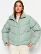 Куртка демисезонная короткая женская Trendyol TWOAW24MO00048 L Мятная (8683048795194) - изображение 3
