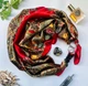 Дизайнерська хустка "Поезія любові" від бренда My Scarf, подарунок жінці, прикрашений натуральним каменем аметист - изображение 1