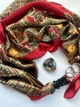 Дизайнерська хустка "Поезія любові" від бренда My Scarf, подарунок жінці, прикрашений натуральним каменем аметист - изображение 2