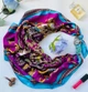 Дизайнерська хустка "Колейдоскоп любові" від бренда My Scarf, подарунок жінці, прикрашений натуральним каменем - изображение 4