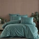 Комплект постільної білизни HOBBY Premium Sateen 300TC PLAIN Yesil т.бірюзовий 200*220/2*50*70+2*70*70 - зображення 1