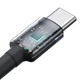 Кабель 2 шт Type-C на Type-C Baseus Cafule Fast Charging Data Cable (1m, 100W, 5A, 480 Mbps). Black - изображение 5