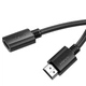 Кабель подовжувач HDMI на HDMI HOCO HDTV male to HDTV female HD extension data cable (1m, 4K, 60Hz). Black - зображення 3