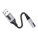 Внешняя звуковая карта BOROFONE Creator external sound card USB to mini-jack 3.5mm (0.15m, USB, DAC). Black - изображение 6