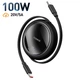 USB кабель рулетка Type-C на Type-C Baseus Free2Draw Mini Retractable Charging Cable (1m, 100W). Black - изображение 1