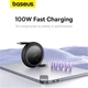 USB кабель рулетка Type-C на Type-C Baseus Free2Draw Mini Retractable Charging Cable (1m, 100W). Black - изображение 7