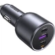 Автомобильное зарядное устройство UGREEN EC705 130W 2хUSB-C / USB-A PD3.0 Gray (35025) - изображение 2