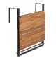 Підвісний балконний столик Mobi xx00-5498 складний з дерева акації - зображення 10