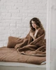Комплект / Набір для сну CAMEL: подушки, наматрасник, ковдра (Woolmark) (Коричневий, євро, подушки 40/60, особливо теплий) - зображення 6