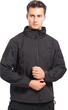 Водонепроникна тактична куртка SOFTSHELL із флісом Solve Black KT6000801 розмір 2XL - зображення 1