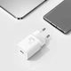 Мережевий зарядний пристрій Super Si PD Charger Mini 25W (Type-C) блок живлення+кабель Type-C білий, Baseus (TZCCSUP-L02) - зображення 5