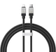 Кабель Type-C to Lightning для Iphone CoolPlay (1м) для зарядки і передачі даних чорний, Baseus (CAKW000001) - зображення 1