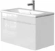 Тумба подвесная JUVENTA TIVOLI TV-80 white с умывальником Soft 80 - изображение 1