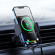 Автодержатель Baseus Halo Electric Wireless Charger 15W (SUDD000001) Black [82037] - изображение 7