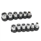 Викрутка з реверсом SIGMA + насадки торцеві 1/4" 27шт CrV (4002121) - изображение 2