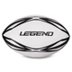 Мяч для регби Legend 3299 размер №3 White-Black - изображение 1