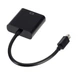Адаптер-преобразователь Mini Display Port (Thunderbolt) - VGA, переходник-конвертер M/F для MacBook и iMac, черный (91854949) - изображение 2