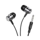 Наушники Borofone BM75 Platinum metal universal earphones with microphone 1.2m (серый) - изображение 4