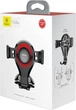 Автомобільний тримач холдер Baseus Osculum Type Gravity Car Mount SUYL-XP09 Black-Red - зображення 4