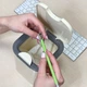 Ведро для мусора MVM настольное с крышкой BIN-06 2л Бежевое (BIN-06 2L BEIGE) - изображение 4