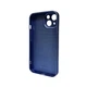 Защитный чехол-накладка AG Glass Matt Frame Color Logo для Apple iPhone 15 Navy Blue (AGMattFrameiP15Blue) - изображение 2