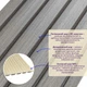 Декоративна рейка Sticker Wall SW-00001870 3000х150х9 мм дерево сіра - зображення 2