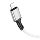 Кабель для айфона Type-C Lightning, Borofone BX83 PD 20W/3A Silicone Белый, 1 метр (1010735-White) - изображение 3
