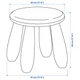 Дитячий стілець, жовтий Ikea Mammut 203.823.24 - изображение 4