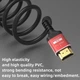 Кабель HDMI 2.1 4K 144Hz (8K 60Hz) 48Gbps, HDR, eARC, 1m (100cm) Black-Red - изображение 6