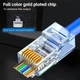 Конектор RJ45 Cat6 прозорий 100шт - зображення 7