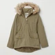 ДУБЛЬ_Зимняя куртка-парка H&M 0627769 152 см Хаки (2000001754696) - изображение 2