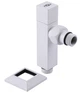 Кран SOLOMON угловой с американкой LUX 8888 1/2" CUBE WHITE 2шт - изображение 7