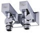 Кран SOLOMON угловой с американкой LUX 8888 1/2" CUBE CHROM 2шт - изображение 3