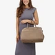 Сумка женская кожаная саквояж большая Regina Notte Travel bag 3787 Темный тауп - изображение 2