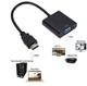 Адаптер-переходник HDMI - VGA, конвертер (Model C) с поддержкой HD 1080P + аудиокабель 3.5 мм и USB кабель питания, черный (91859794) - изображение 2