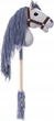 Koń na kiju Tootiny Hobby Horse HoppiHorse A3 Szary (5907630902030) - obraz 3