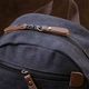 Рюкзак мужской тканевый вмещает формат А4 Vintage leather-20600 Черный - изображение 8