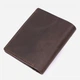Портмоне кожаное Shvigel leather-16475 Коричневое - изображение 2