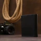 Мужское портмоне кожаное Shvigel leather-16474 Черное - изображение 7
