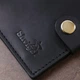 Мужское портмоне кожаное Shvigel leather-16474 Черное - изображение 8