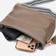 Сумка кросс-боди женская кожаная Vintage leather-22098 Серая - изображение 5