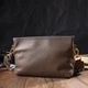 Сумка кросс-боди женская кожаная Vintage leather-22098 Серая - изображение 7